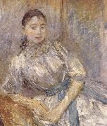 Berthe Morisot The girl on the bench oil painting reproduction